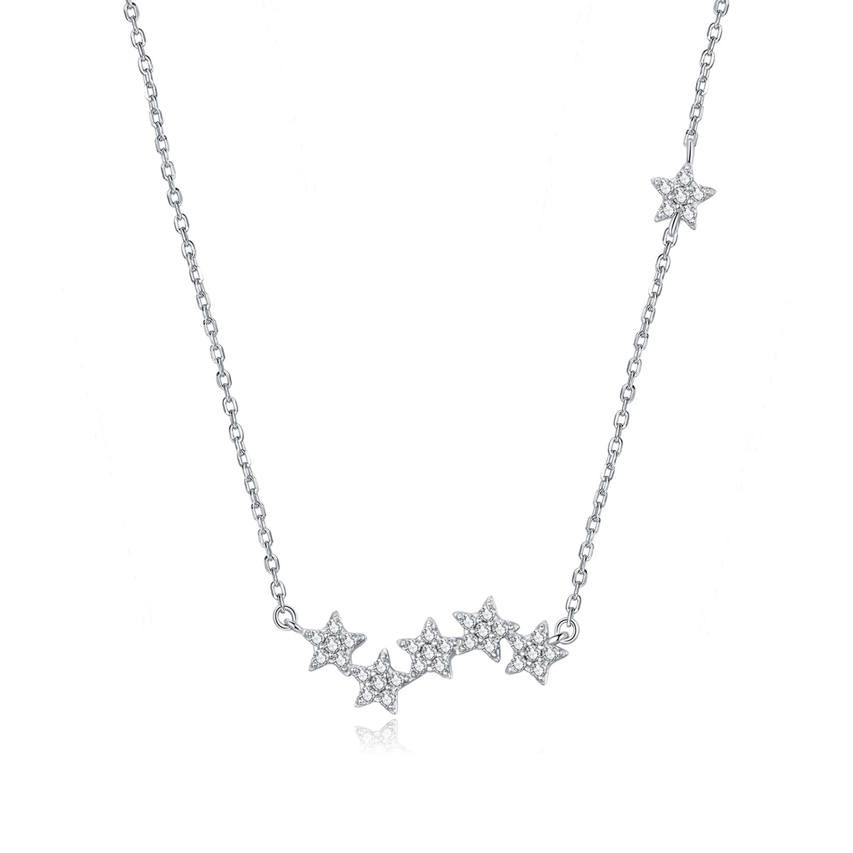 Dazzling Star Cluster Necklace