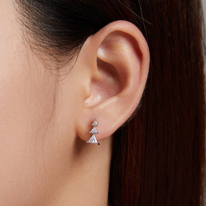 Elegant Christmas Tree Earrings