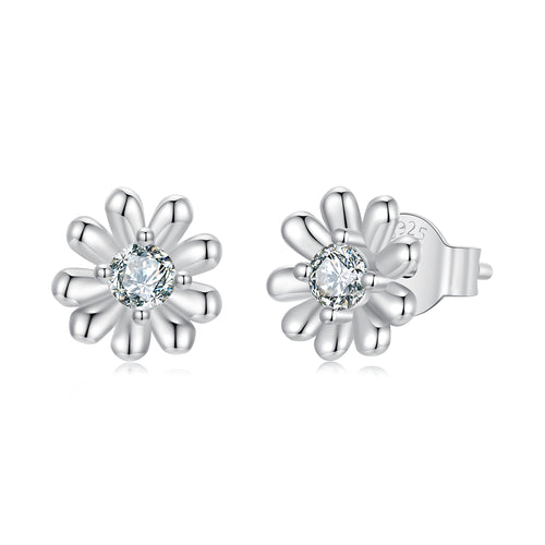 Daisy Moissanite Studs