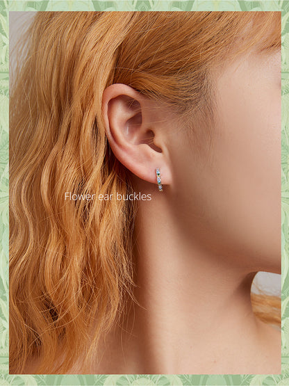 Floral Wreath Clip Earrings