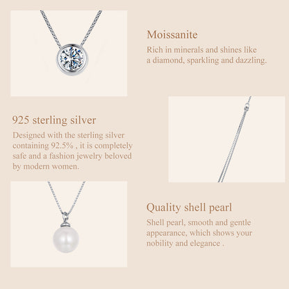 0.5 Carat Double-Layer Moissanite Necklace
