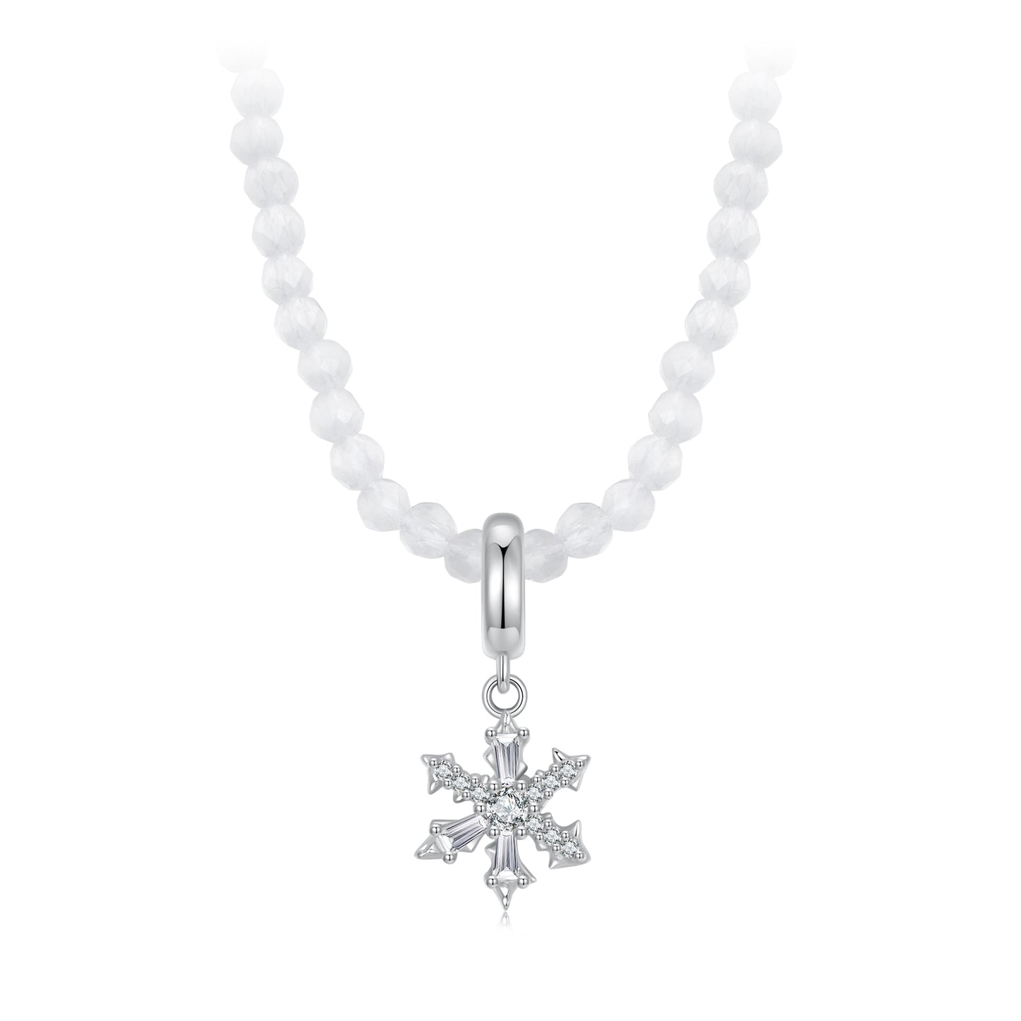 Frosted Crystal Necklace