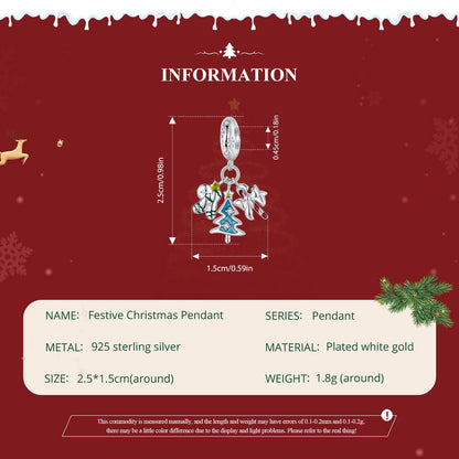 Festive Christmas Pendant Charm