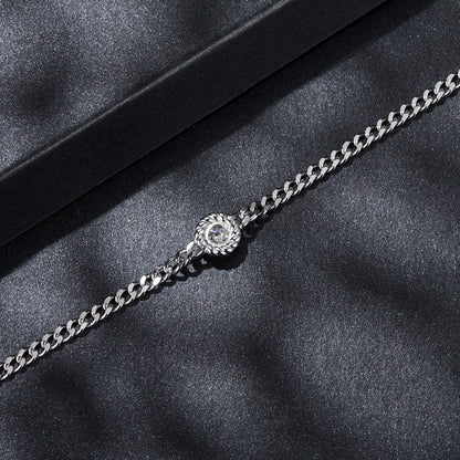 Round-Cut Moissanite Bracelet