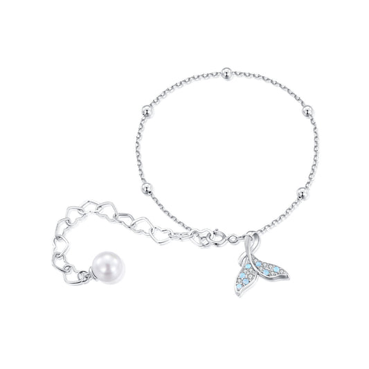 Fishtail Shell Pearl Bracelet