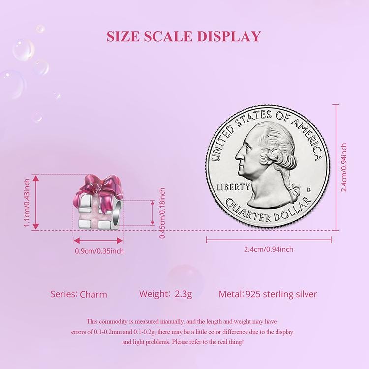 Bow-knot Gift Box Charm