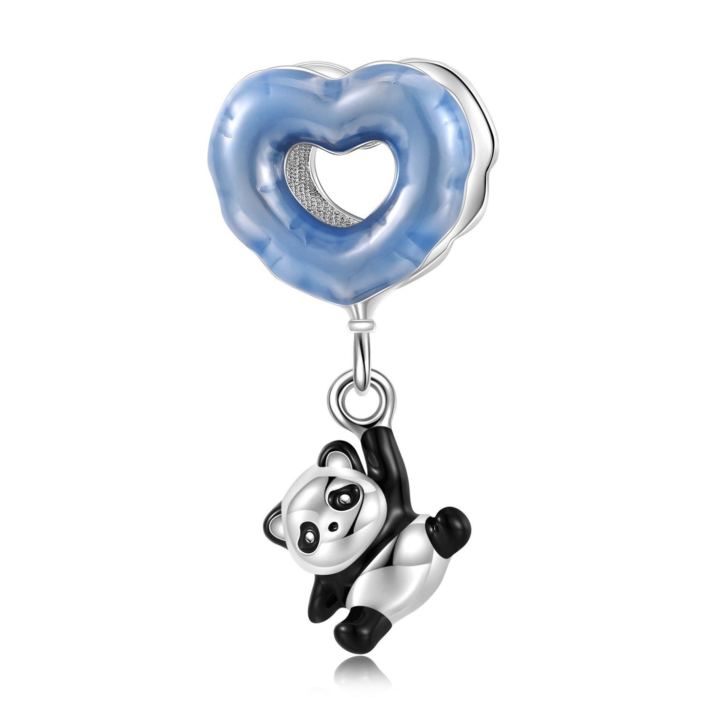Love Balloon Panda Charm