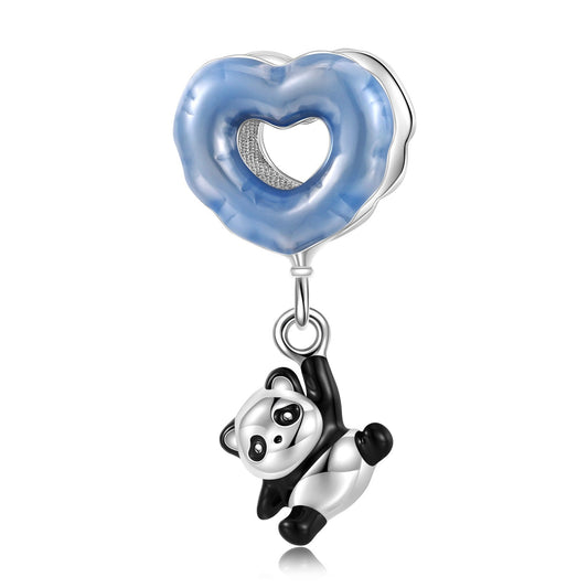Love Balloon Panda Charm