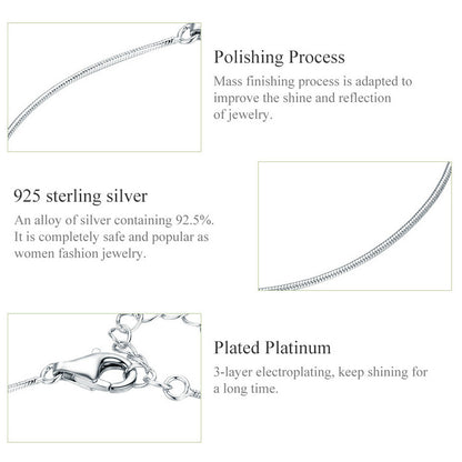 Slim Serpentine Sterling Silver Bracelet