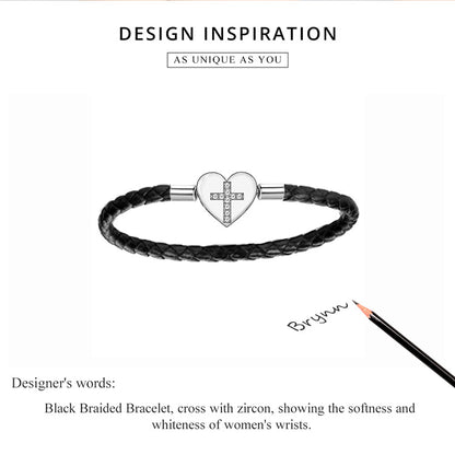 Modern Cross Charm Bracelet