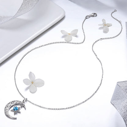 Glittering Cosmos Sterling Silver Necklace