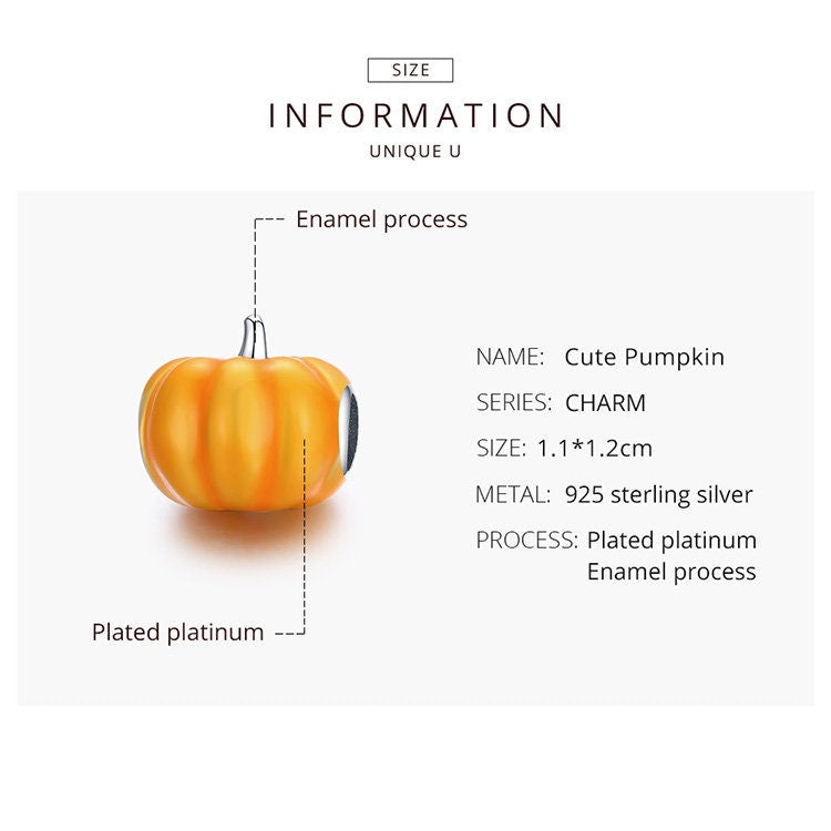 Golden Pumpkin Charm