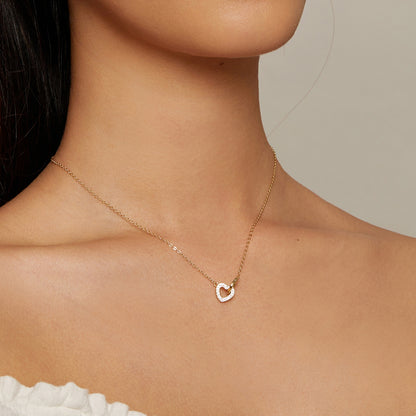 Interlocked Hearts Sterling Silver Necklace