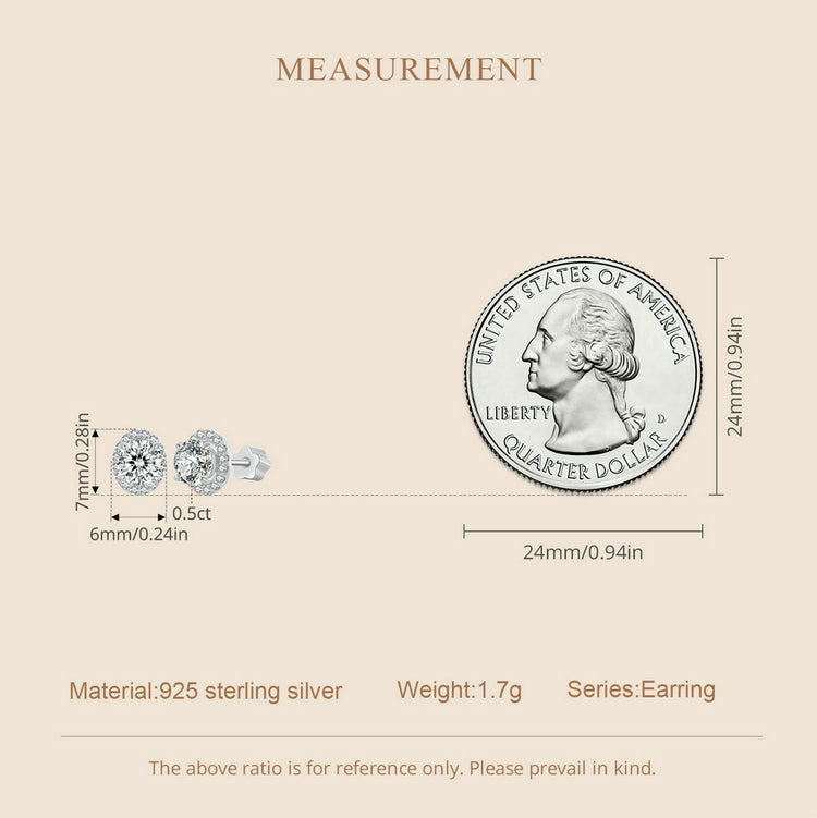 Celestial 0.5ct Moissanite Studs