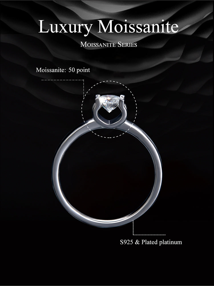 Luxurious Moissanite Ring