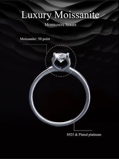Luxurious Moissanite Ring
