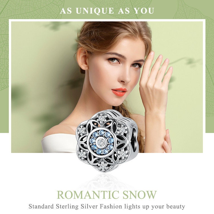Romantic Snowflakes Charm