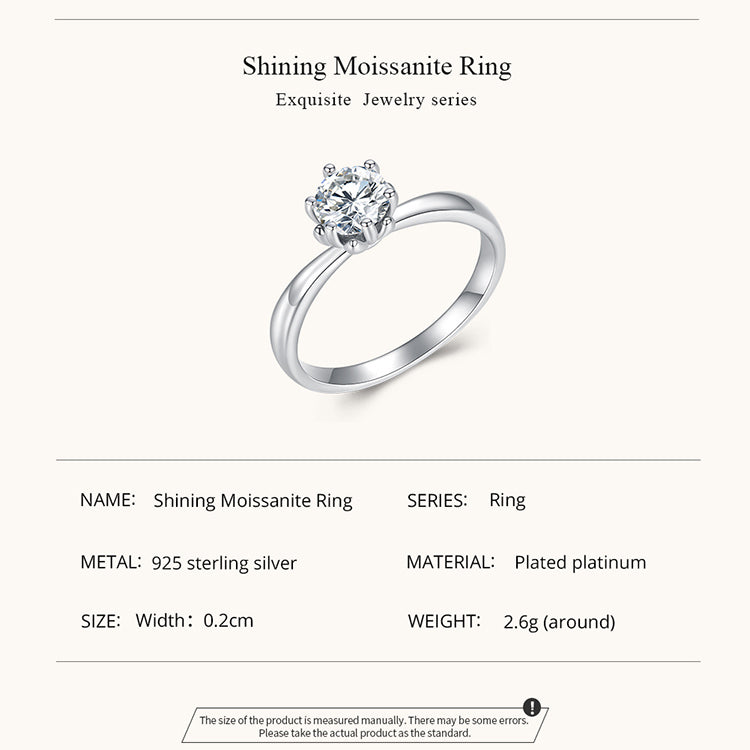 Dazzling Moissanite Ring