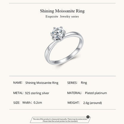 Dazzling Moissanite Ring