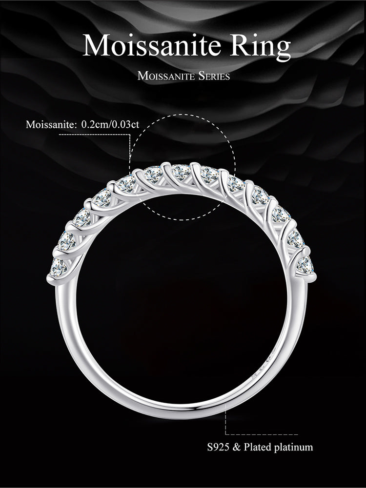 Solo Moissanite Ring