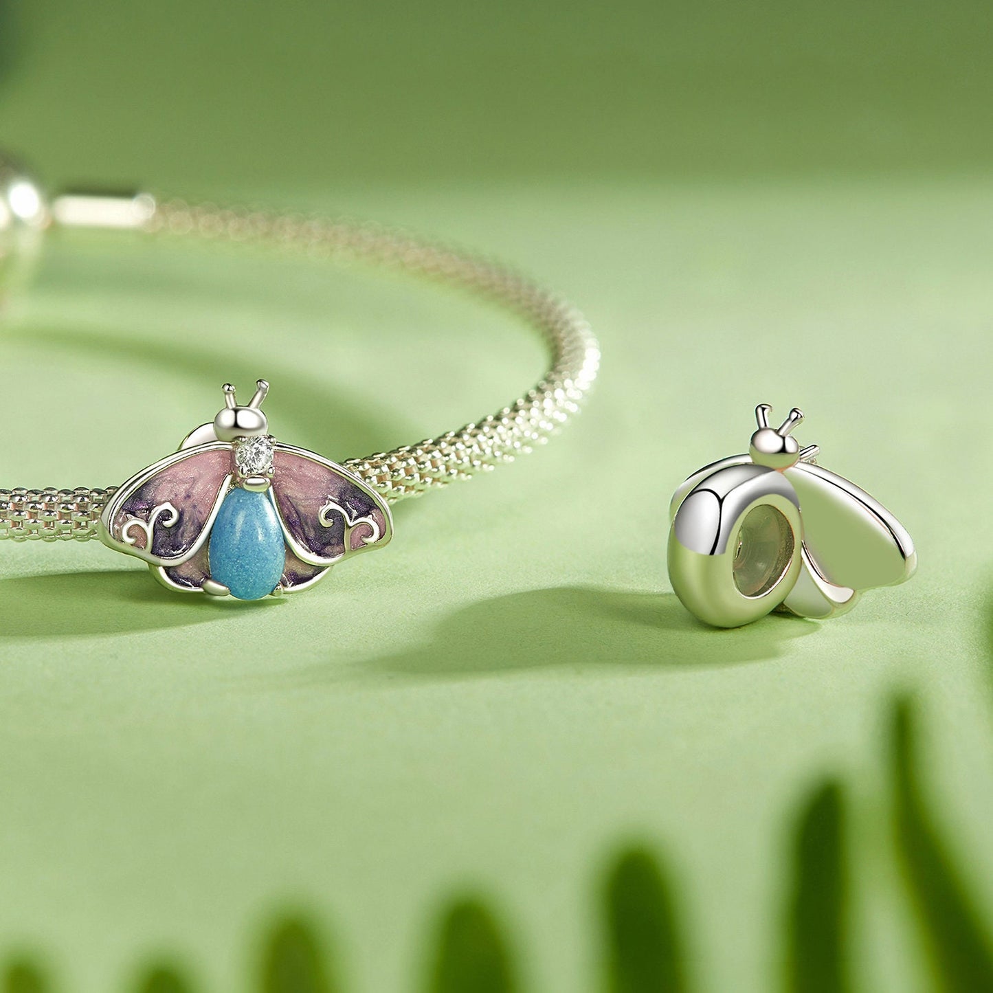 Luminous Colorful Butterfly Pendant Charm