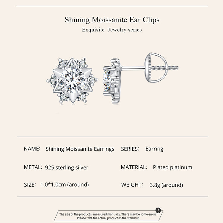 Dazzling Moissanite Studs