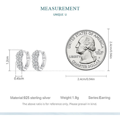 Elegant Zircon Clip-On Earrings