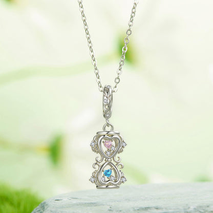 Spring Hourglass Pendant Charm