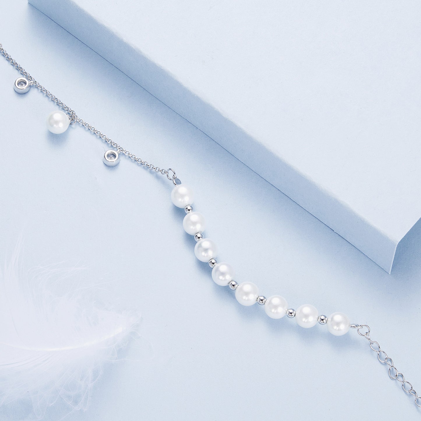 Pearl Embellished Tassel Bracelet