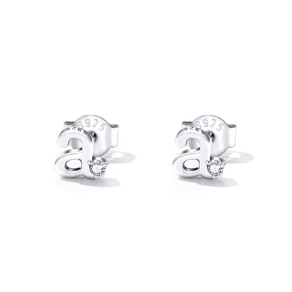 Alphabet M Stud Earrings