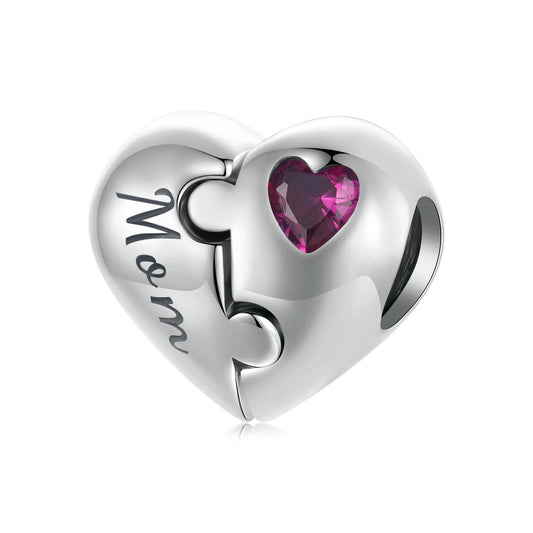 Heart Puzzle Charm