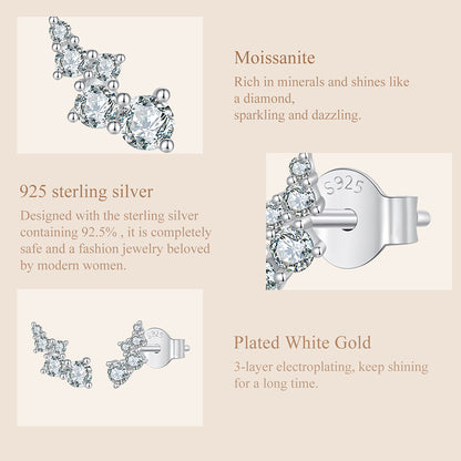 Bubble Moissanite Studs