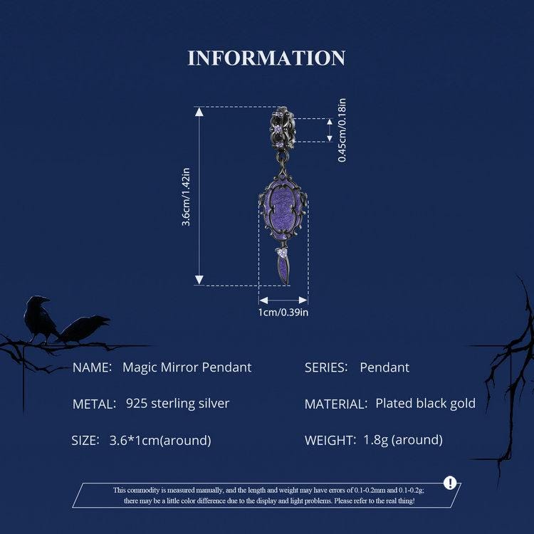 Magic Mirror Pendant Charm
