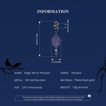 Magic Mirror Pendant Charm