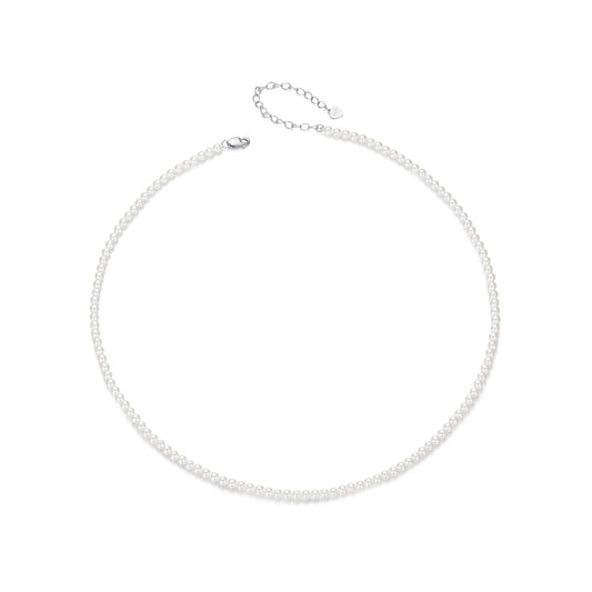 White Simulated Pearl Necklace