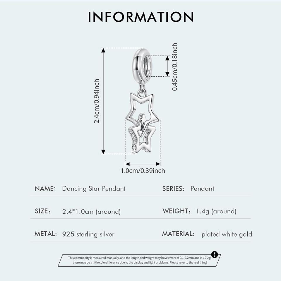 Dancing Star Pendant Charm