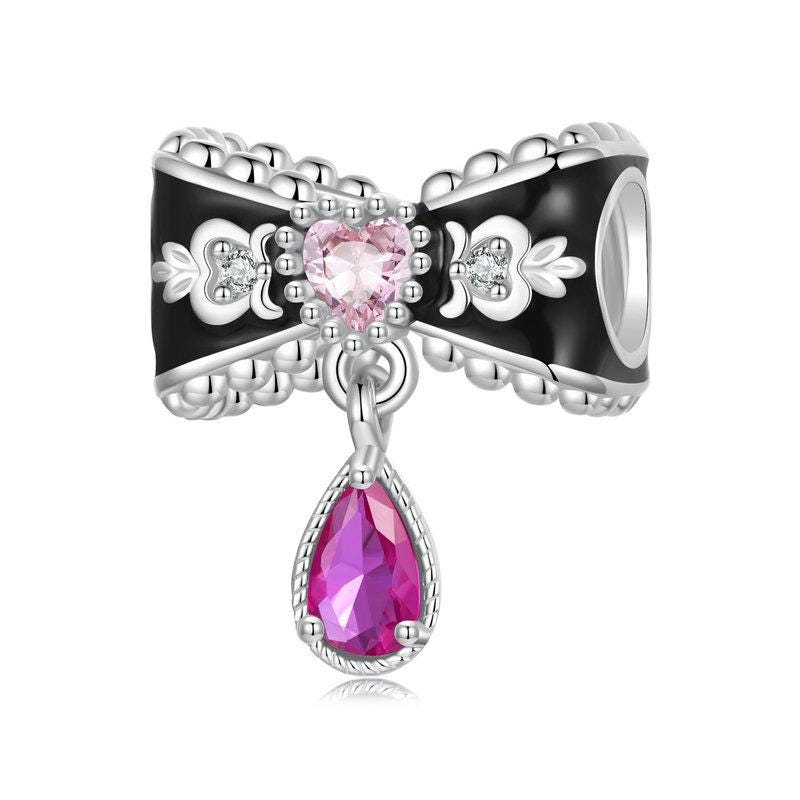 Romantic Bow Beads Charm