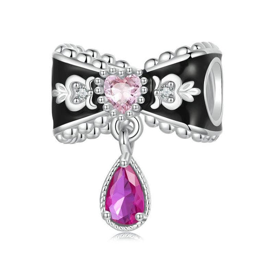 Romantic Bow Beads Charm