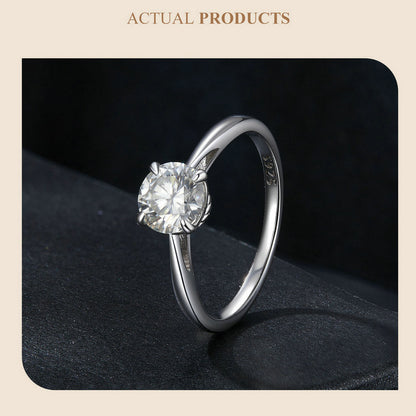 Sparkling 1 Carat Moissanite Ring