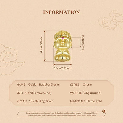 Golden Buddha Charm