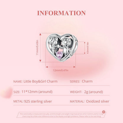 Little Boy &  Girl Charm