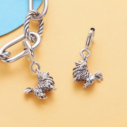 Pomeranian Locket Pendant Charm