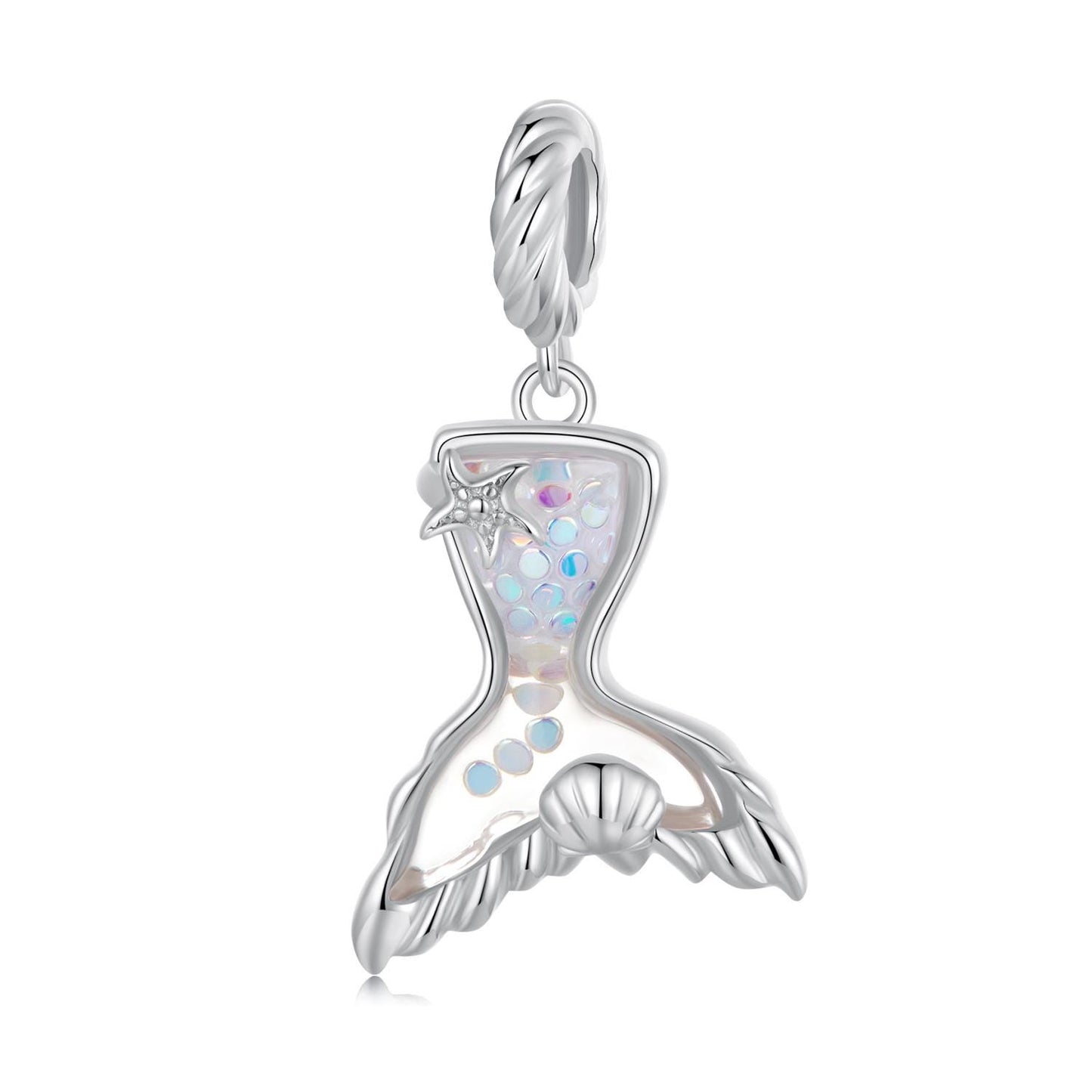 Dreamy Mermaid Tail Pendant Charm