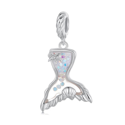 Dreamy Mermaid Tail Pendant Charm