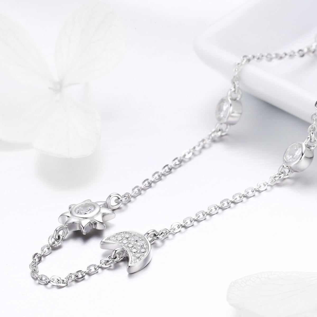 Sun & Moon Radiance Sterling Silver Necklace