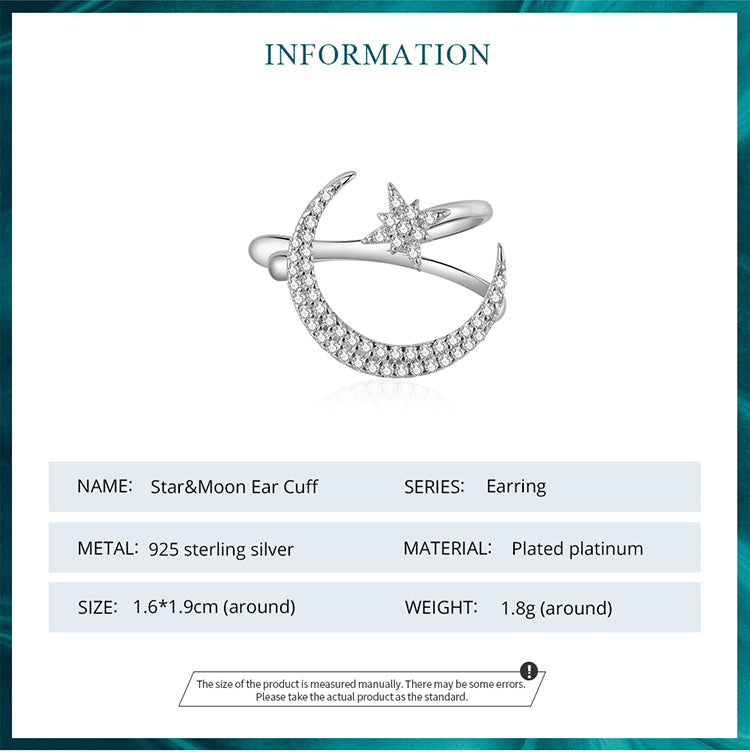 Star and Moon Ear Cuffs