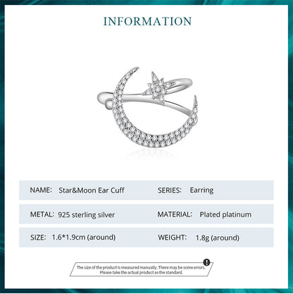 Star and Moon Ear Cuffs