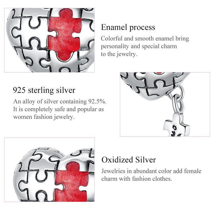 Love Jigsaw Charm