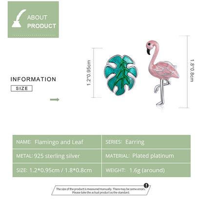 Leaf and Bird Earrings
