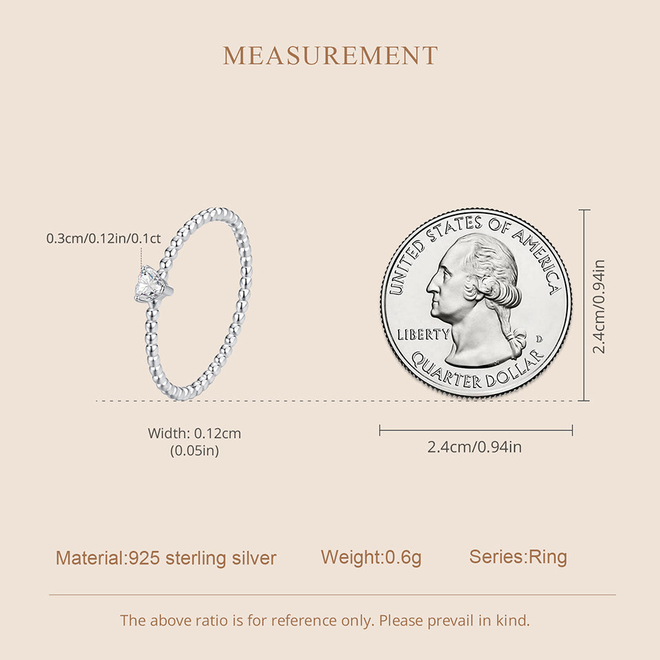 Heart-Shaped Moissanite Ring